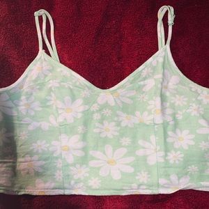 Green Crop Top